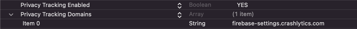  Fields for IDFA in Manifest 