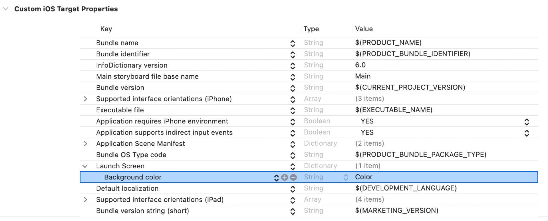  Add the UIColorName key 