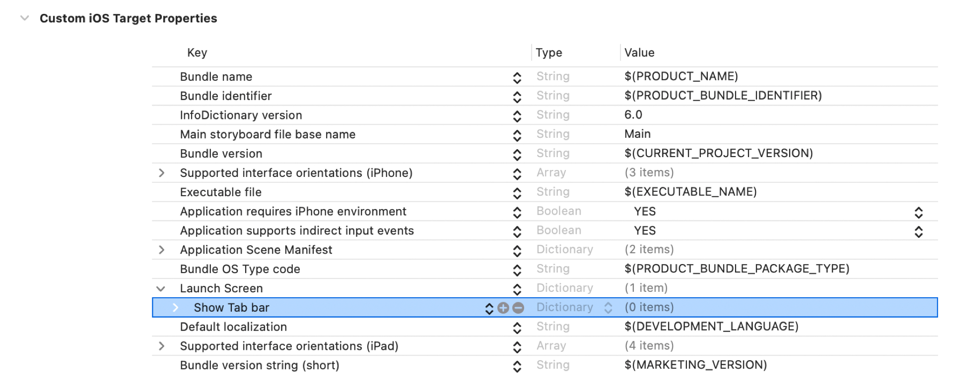  Add UITabBar dictionary 